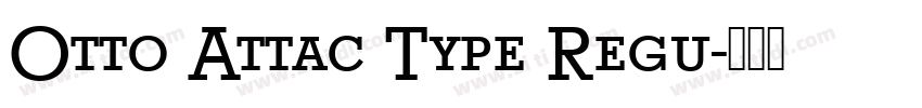 Otto Attac Type Regu字体转换